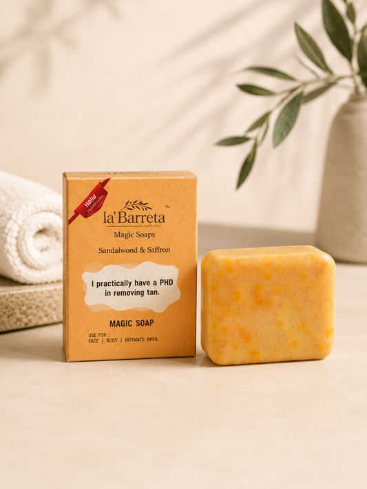 La'Barreta Detan Magic Soap – Sandalwood & Saffron Skin Brightening Bar